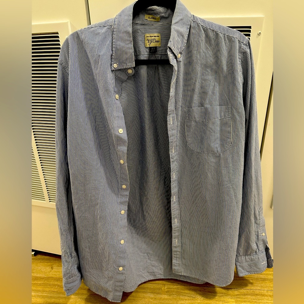 J Crew Stripe Oxford